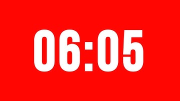 6 Minute 5 Second Timer With Alarm Without Music