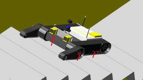 RecurDyn Simulation of Urban Reconnaissance Tracked Vehicle