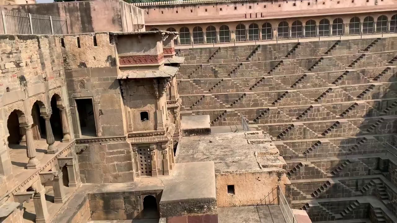 Travel and visit Step well - Baori at Abhaneri - India