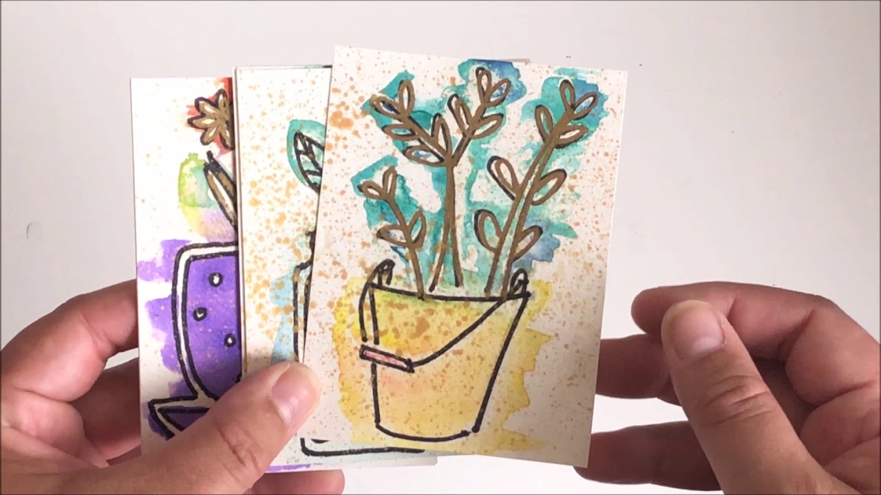 #giftmas Scrappy Advent Calendar: Day 19 opening (Katie) watercolor brands