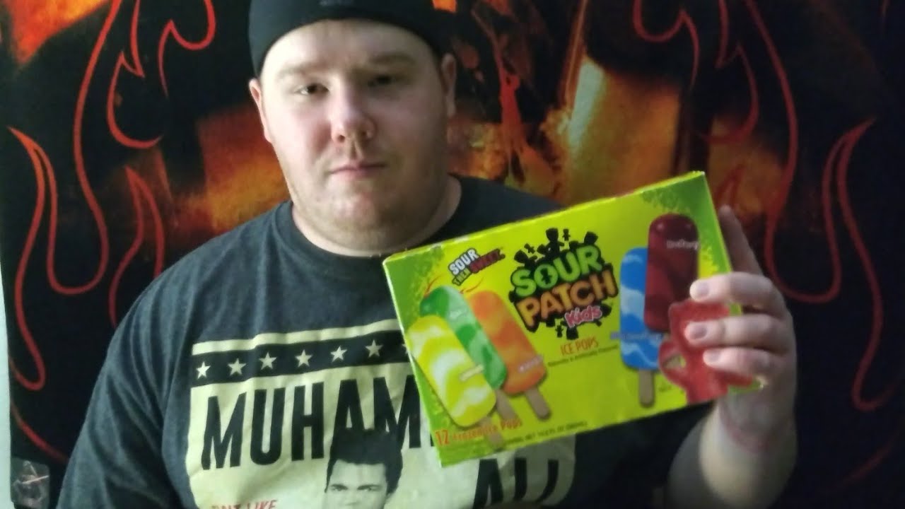 Sour patch kids ice pop review - YouTube