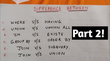 SQL "difference between" interview questions (part 2)