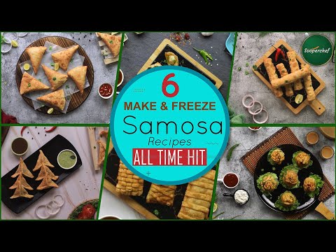 Make and Freeze Samosa Recipes by SooperChef | 6 Samosa Folding Techniques