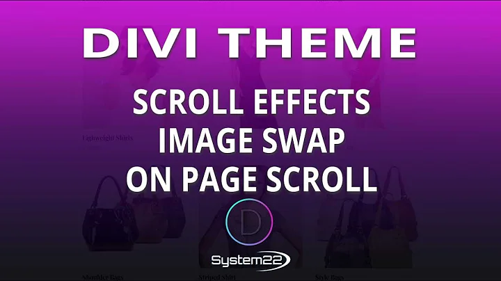 Divi Theme Image Swap On Page Scroll Effect 👍