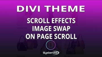 Divi Theme Image Swap On Page Scroll Effect 👍
