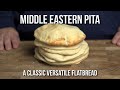 Middle Eastern Pita bread. A classic versatile flatbread