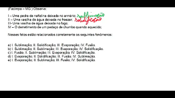 Qual é o fenômeno de uma pedra de naftalina deixada no armário?