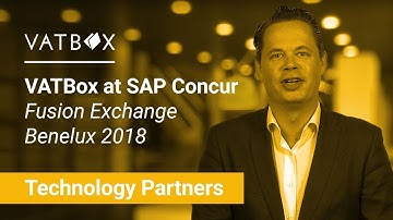 VATBox at SAP Concur Fusion Exchange Benelux 2018