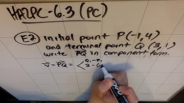HA2PC:  6.3 (0003)  E2, Component Form, Zero Vector