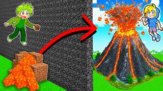 VULCANO GIGANTE Da 10 Secondi vs 1 ORA Su Minecraft