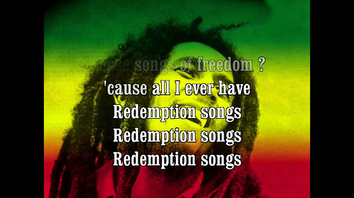 Redemption Song Lyric Video version - Lyric Video performance video thumbnail