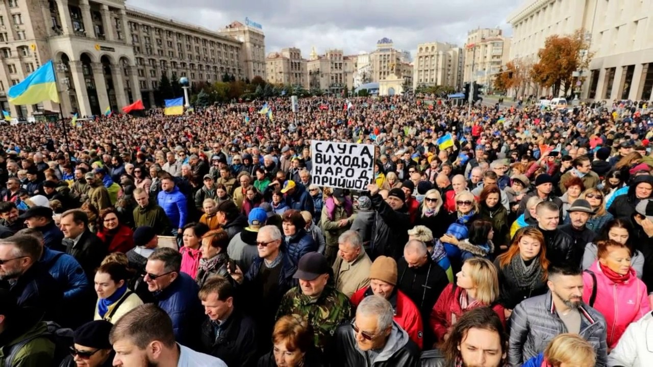 Народ против украина. Митинги Майдан площадь независимости.