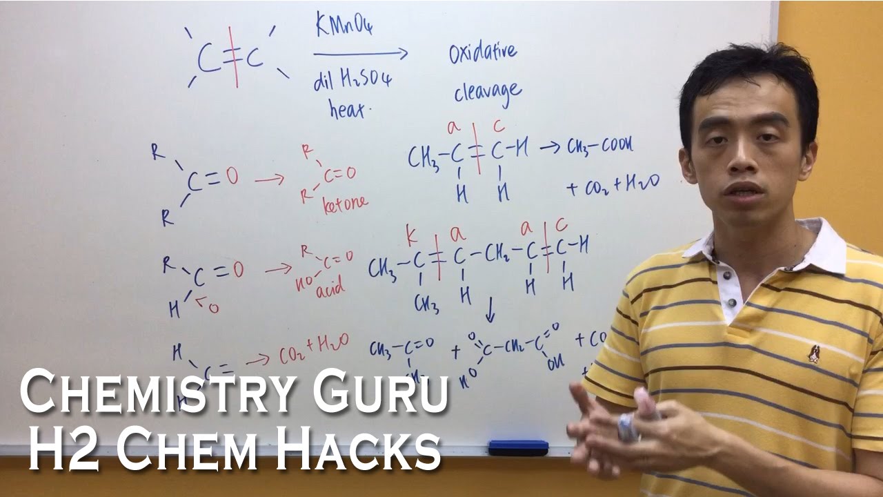 How to predict products for Oxidative Cleavage of Alkenes - H2ChemHacks