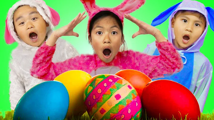 Wendy Pretend Play Huge Easter Surprise Eggs Hunt ...