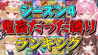 【フォートナイト】ネオンchが選ぶ！チャプター4シーズン4鬼畜だった縛りランキングトップ5！！！【ゆっくり実況/Fortnite/縛り/ネオンch/茶番】