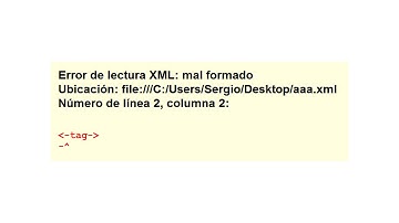 XML: Documento bien formado