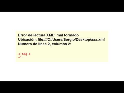 Video: ¿Cómo saber si XML está bien formado?