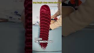 long length deep wave color wig#wigvendor #hairstyle #wigs #hair #humanhair #deepwave