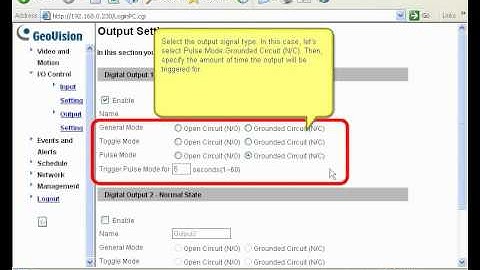 GeoVision Smart Box  - SmartBox trigger output when a face is detected