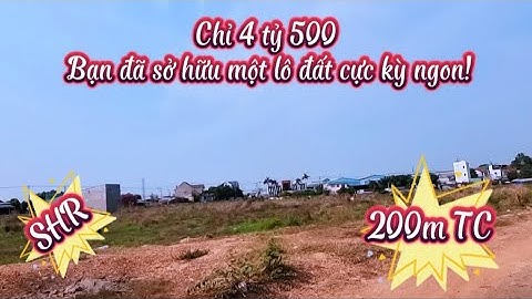 Chỉ Với 4,5 tỷ bạn đã sở hữu được lô đất cực kỳ ngon tại Thái Hòa Bình Dương