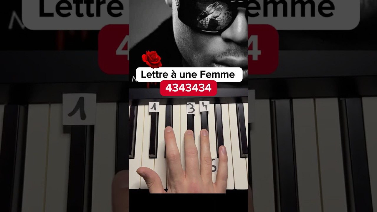 Piano - Ninho - Lettre à une Femme (TUTO) 
