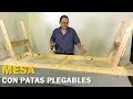 MESA CON PATAS PLEGABLES DE MADERA PARA 10 PERSONAS PASO A PASO FÁCIL - TUTORIAL DE CARPINTERÍA MESA CON PATAS PLEGABLES DE MADERA PARA 10 PERSONAS PASO A PASO FÁCIL - TUTORIAL DE CARPINTERÍA