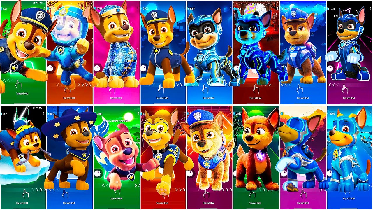 Paw Patrol Megamix: CHASE VS CHASE VS CHASE VS CHASE et al | Tiles Hop | Coffin Dance Song