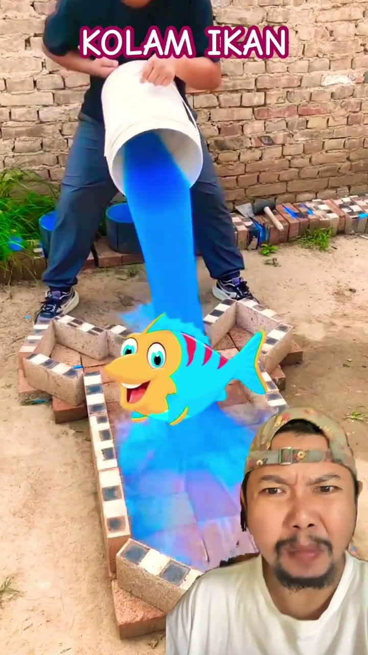 BIKIN KOLAM IKAN!!!? #experiment #craft #shorts #shortvideo