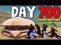 DAY 700 INSANE HORDE vs THE BURGER BASE! (Pillbox Bunker Base) | 7 Days to Die Alpha 18 Gameplay