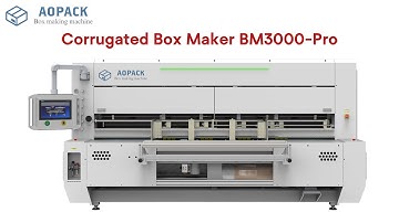 BM3000-Pro Corrugated Box Maker | Aopack Short Run On Demand Cardboard Box Making Machine