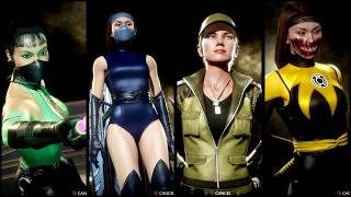 MKA Jade, MKDotR Kitana, MKL Sonya Blade & Karu-Sil - Skin Mod Showcase - Mortal Kombat 11