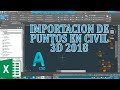 IMPORTACIÓN DE PUNTOS EN CIVIL 3D 2018 #MIGUEL_TAIPE