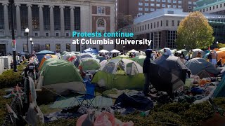Protests continue at Columbia University by CGTN America 217 views 1 day ago 2 minutes, 12 seconds