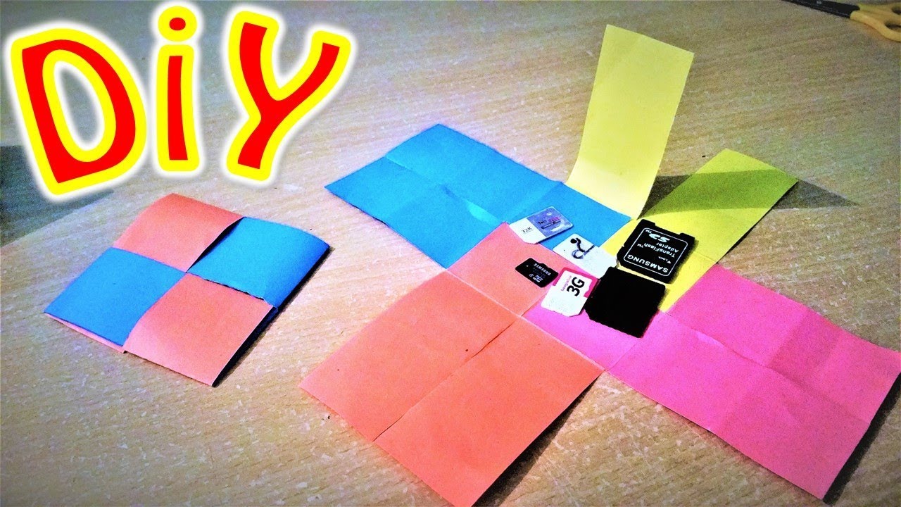 Life Hack Make memory card box with Paper Origami Hacks by Paper
