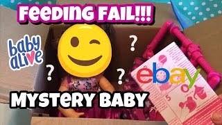 Baby Alive mystery BOX OPENING and MAJOR FEEDING FAIL