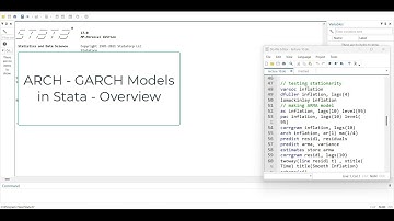 Overview of ARCH - GARCH models in Stata