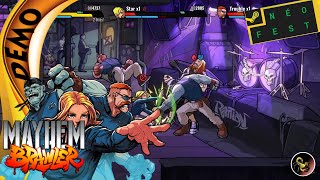 Mayhem Brawler DEMO / Gameplay FR