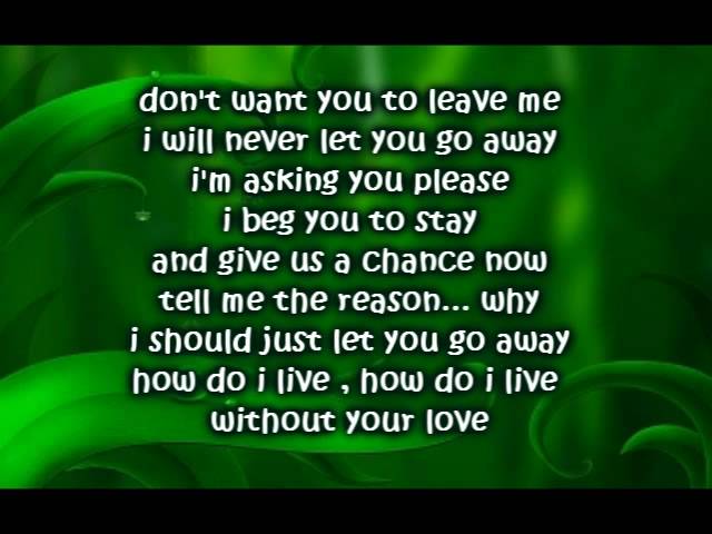 Never Let Go by Juris with Lyrics