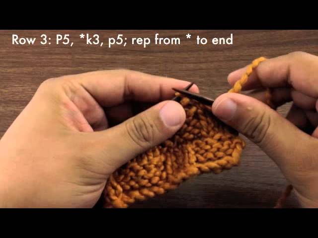 How to Knit the Basketweave Stitch