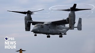 Osprey aircraft back in service as families of crash victims question its safety