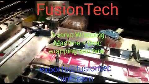 Automatic Toilet Soap Wrapping Machine with Touch Penal by FusionTech International +918128986711