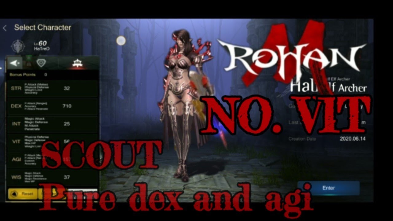 Scout Rohan ROHAN M Scout build . Archer build for grinding - YouTube