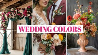 Bold Wedding Colors Combinations - Wedding 2024/2025