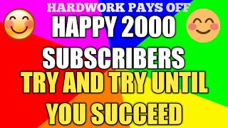 HAPPY 2000 SUBSCRIBERS+GIVEAWAY