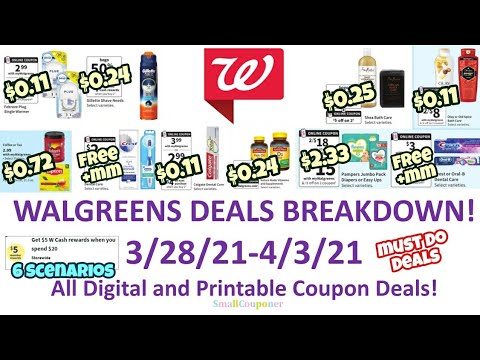 Walgreens Deals Breakdown 3/28/21-4/3/21! All Digital and Printable Coupon Deals!