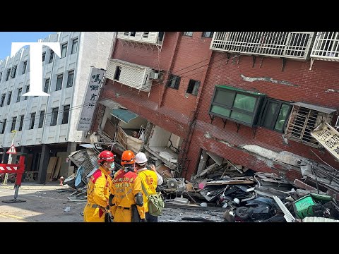 Buildings collapse as strongest earthquake in 25 years hits Taiwan