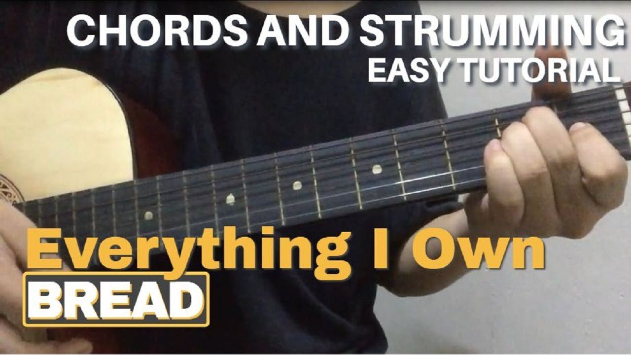 Everything I Own Bread Budakhel Easy Guitar Tutorial YouTube