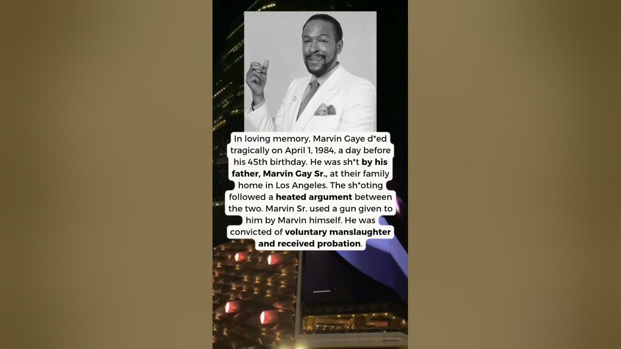 ❤️❤️ In loving memory, Marvin Gaye, born Marvin Pentz Gay Jr.