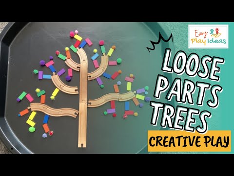 PLAY INSPIRATION | Tree making ideas using loose parts