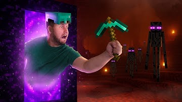 Can a BRAND NEW Minecraft player survive the NETHER?